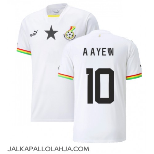 Ghana Andre Ayew #10 Kopio Koti Pelipaita MM-kisat 2022 Lyhyet Hihat